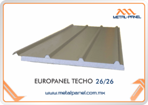 EUROPANEL TECHO DERECHO 2 LAMINAS